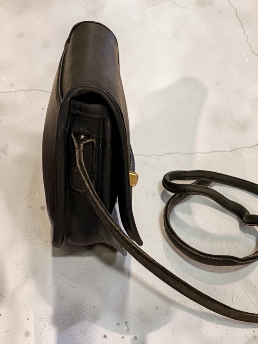 Rare Vintage Coach 7040 Convertible Bag Black Glove Tanned Leather NYC USA - Picture 4 of 16